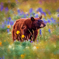 Bear in Wildflowers PKL